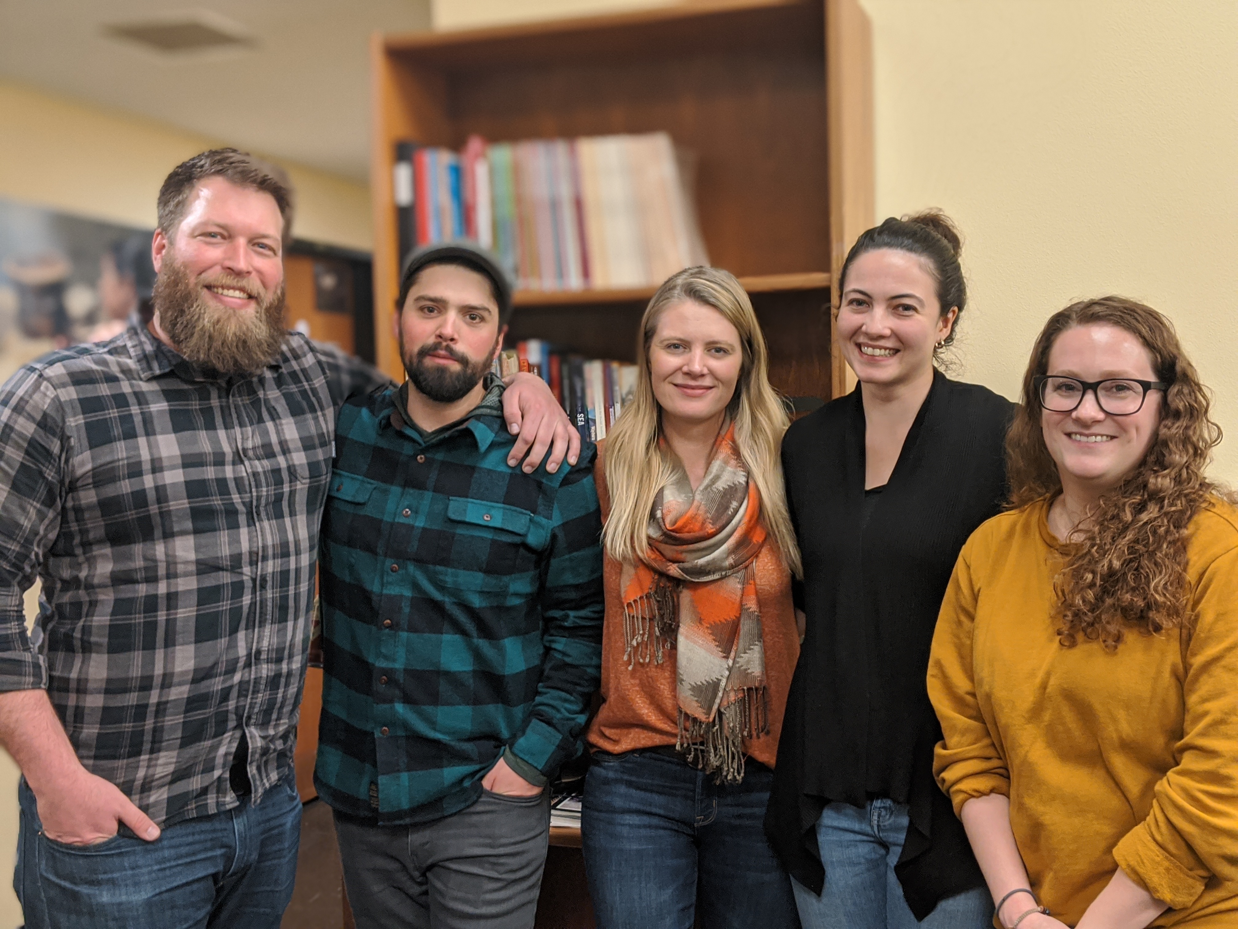 Graduate students posing for photo